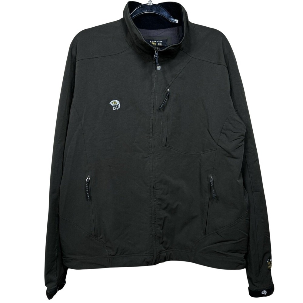 Mountain Hardwear Softshell Jacket‎ Mens XL Dark Olive Green Full Zip Tactical